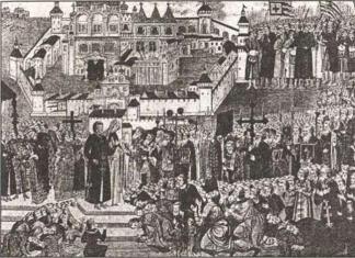 Събитието от 1613 г.  Смутно време (Смутно време).  Основни събития.  Причини за свикването на Земския събор